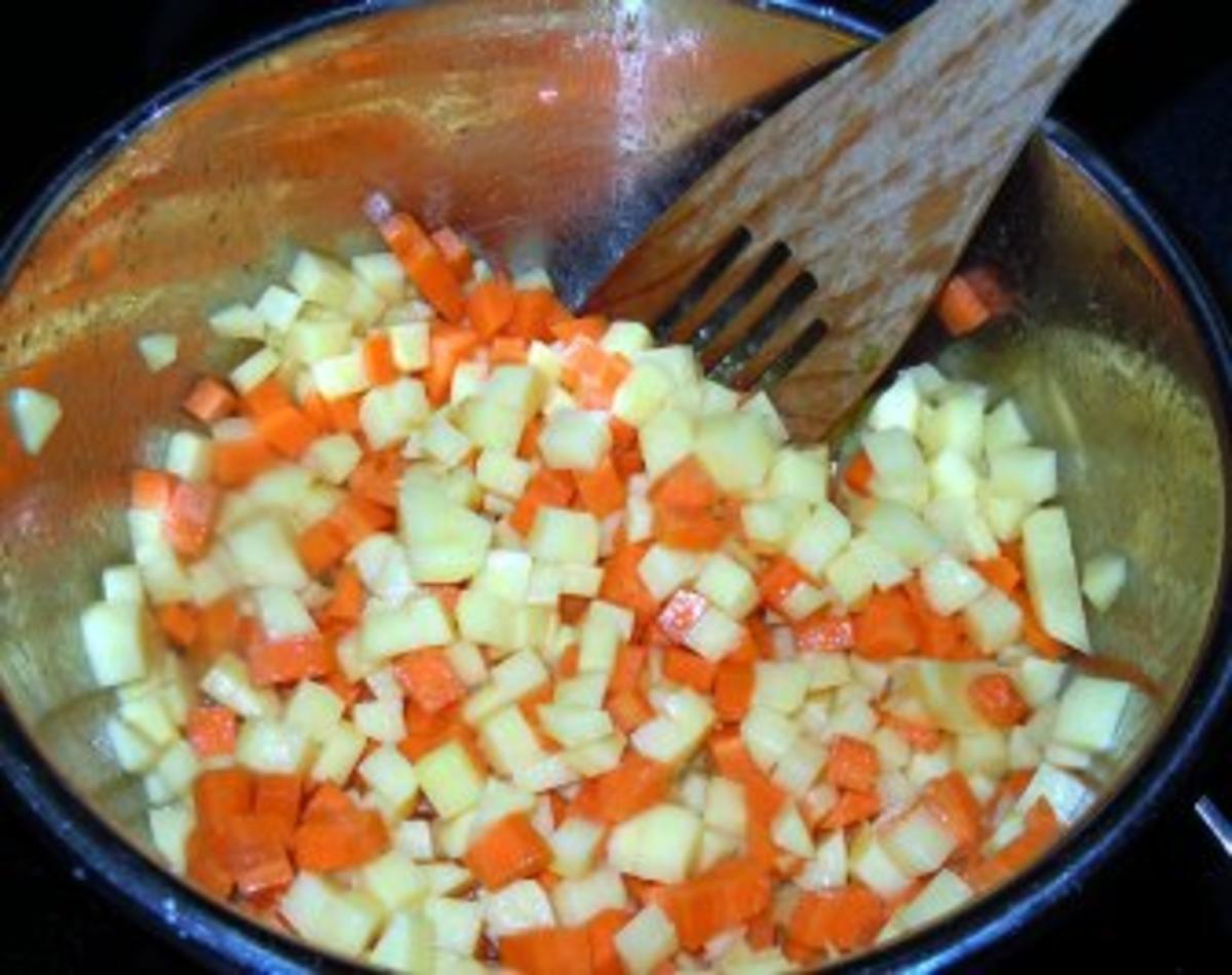 Zitronengras-Hackspieße mit Kartoffel-Karotten-Fenchel-Gemüse - Rezept - Bild Nr. 5