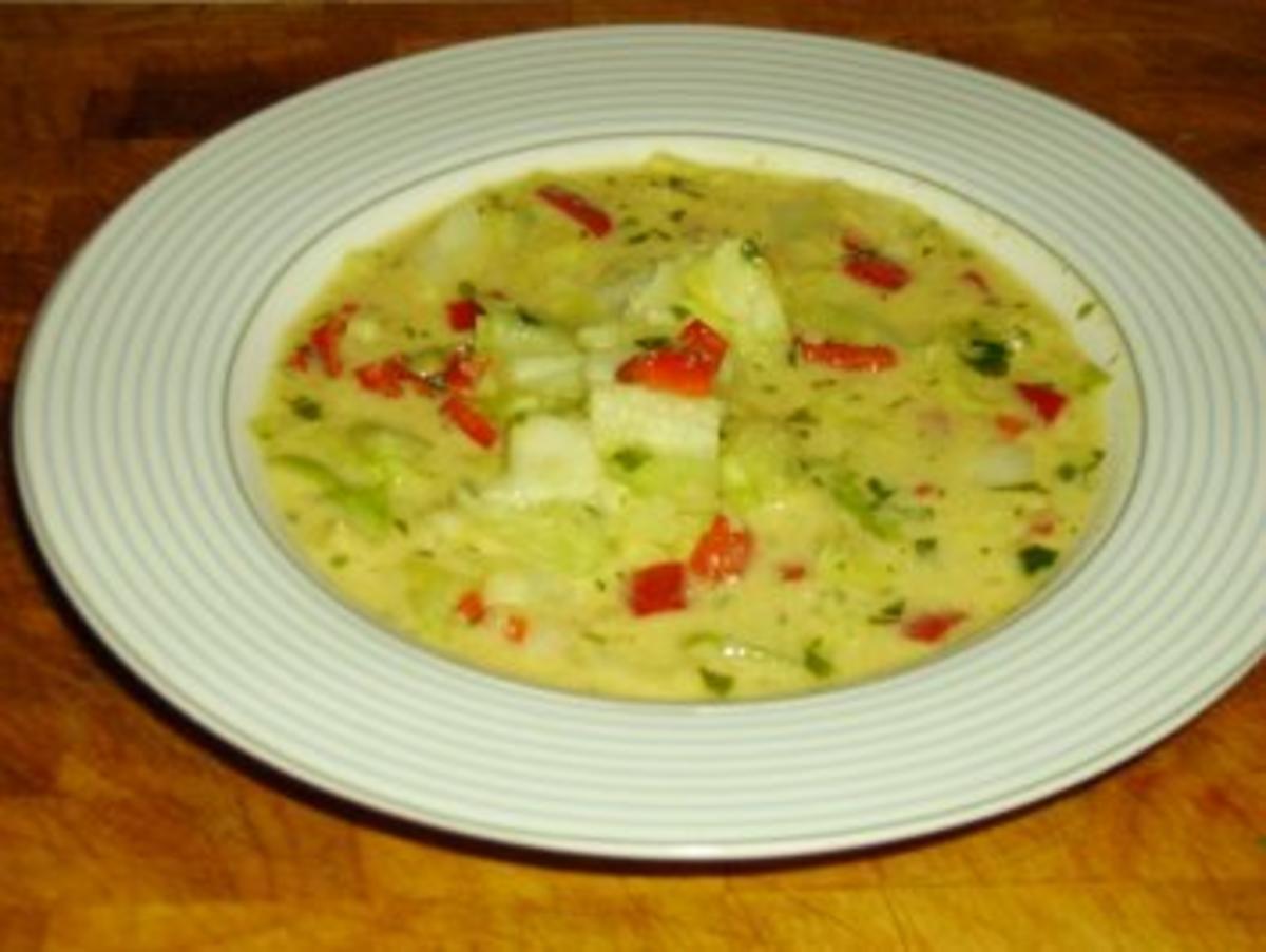 Spitzkohl-Joghurt-Suppe - Rezept