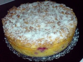 Rezept: Quarktorte mit Himbeeren und Kokos Bild Nr. 3 Quarktorte mit Himbeeren und Kokos - Rezept - Bild Nr. 3