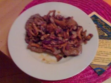 Rezept: Pfifferlings-Steak Pfifferlings-Steak - Rezept