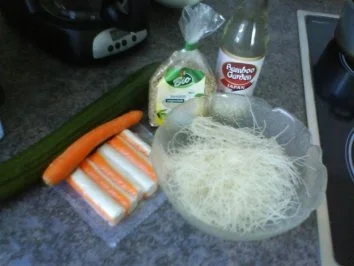 Glasnudel-Surimisalat - Rezept - Bild Nr. 2