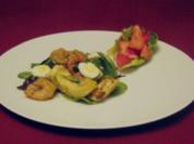 Avocado-Erdbeer-Salat mit Ingwer-Dressing - Rezept