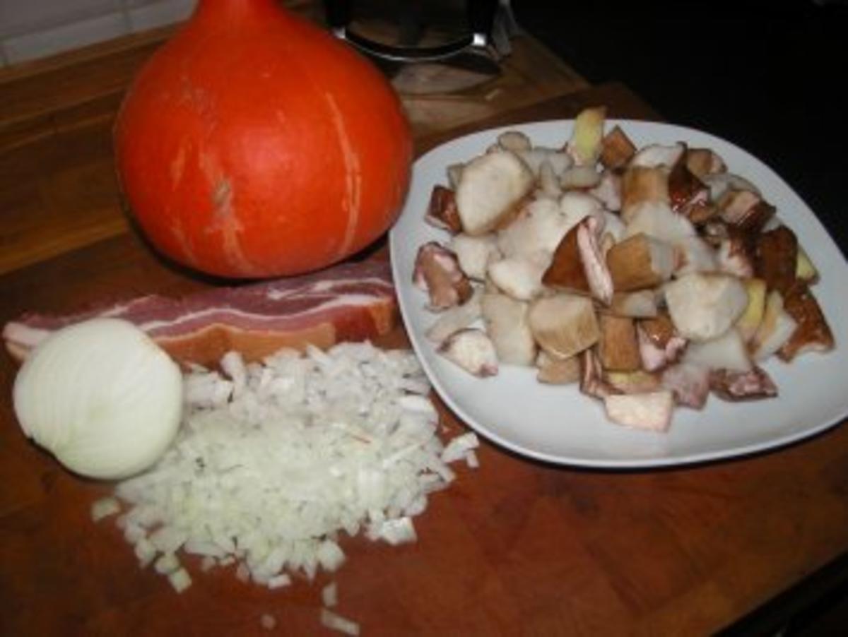 Variationen von Kartoffeln mit Steinpilzen und Rumpsteak - Rezept - Bild Nr. 3