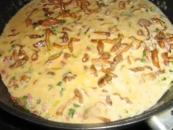 Rezept: Capellini mit Pfifferlingen in einer Rahmsauce Bild Nr. 5 Capellini mit Pfifferlingen in einer Rahmsauce - Rezept - Bild Nr. 5