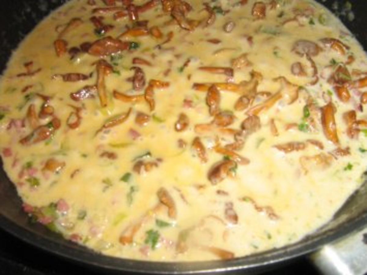 Capellini mit Pfifferlingen in einer Rahmsauce - einfach - 263 kcal/100g