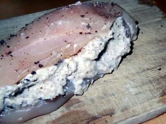 Hähnchenbrust mit Walnuss-Gorgonzola-Füllung - Rezept - Bild Nr. 4