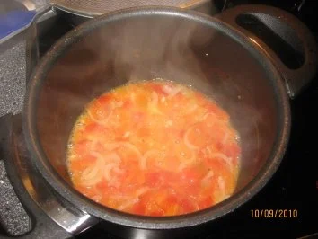 Lachsfilets auf  Linguine mit Paprikaschaumsoße - Rezept - Bild Nr. 9