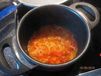 Lachsfilets auf  Linguine mit Paprikaschaumsoße - Rezept - Bild Nr. 10