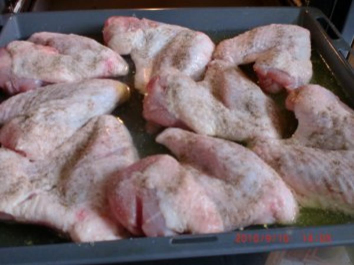 Geflügel: Geschmorte Putenflügel - einfach - 77 kcal/100g