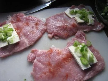 Schmetterlingssteak gefüllt mit Pfifferlingen an Bohnen-Pfifferling-Gemüse - Rezept - Bild Nr. 3