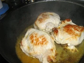 Schmetterlingssteak gefüllt mit Pfifferlingen an Bohnen-Pfifferling-Gemüse - Rezept - Bild Nr. 5