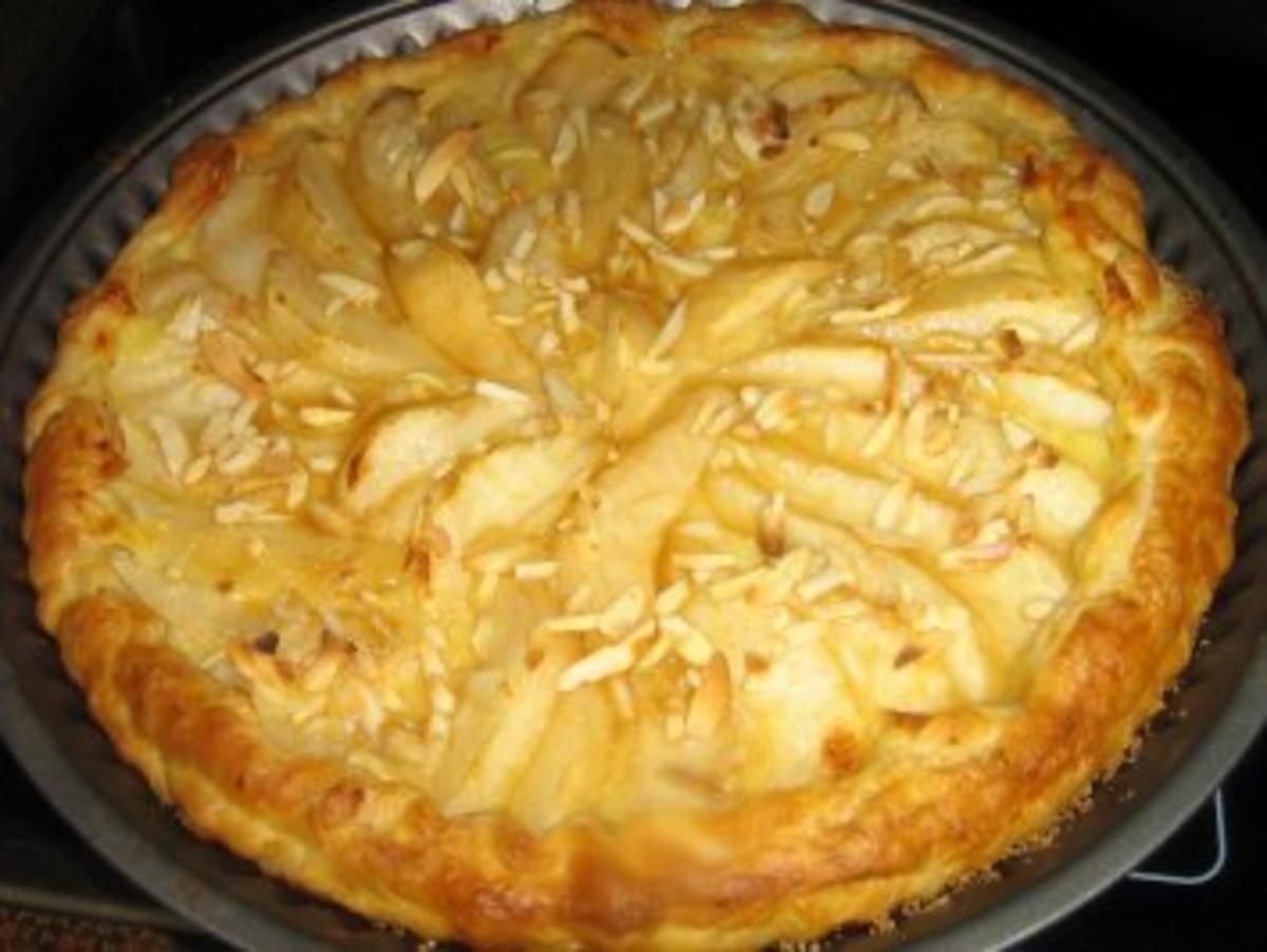 Birnen-Pudding-Tarte - Rezept