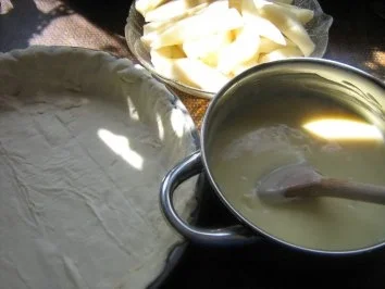 Rezept: Birnen-Pudding-Tarte Bild Nr. 4 Birnen-Pudding-Tarte - Rezept - Bild Nr. 4