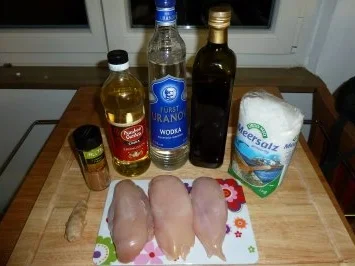 Hähnchenbrust im Wok geräuchert - Rezept