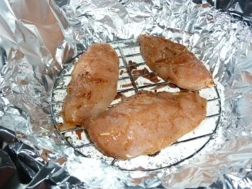 Hähnchenbrust im Wok geräuchert - Rezept - Bild Nr. 4