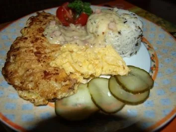 Fischfilet in Eihülle mit Speck-Senf-Soße - Rezept - Bild Nr. 9