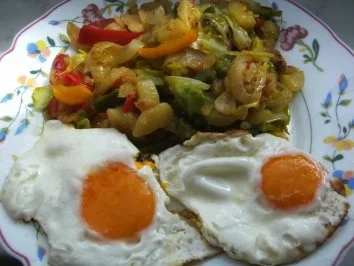 Rezept: Kartoffel-Gemüse- Pfännchen- Kartoffel-Gemüse- Pfännchen- - Rezept