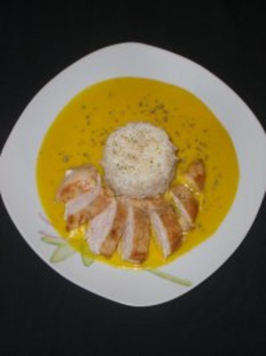 Kürbis-Curry Hähnchen mit Reis - Rezept - Bild Nr. 2