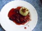 Pflaumenknödel auf Pflaumenröster - Rezept