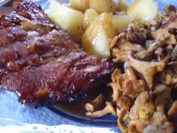 Rippchen im American Style mit Waldpilze - Rezept - Bild Nr. 3