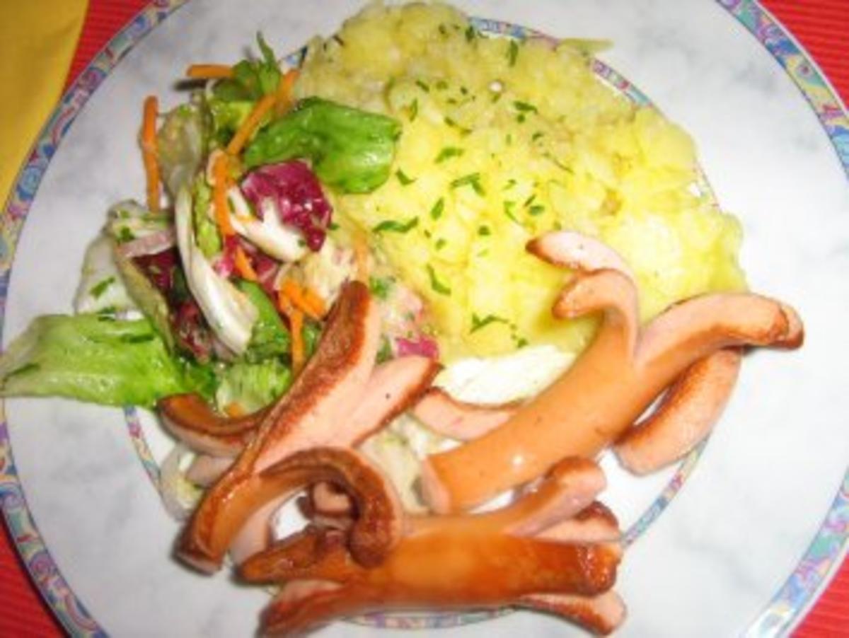 Wienerle mit Kartoffelsalat neu präsentiert - Rezept - Bild Nr. 7