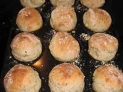 Muffins-Brötchen mit Buttermilch und Leinsamen - Rezept