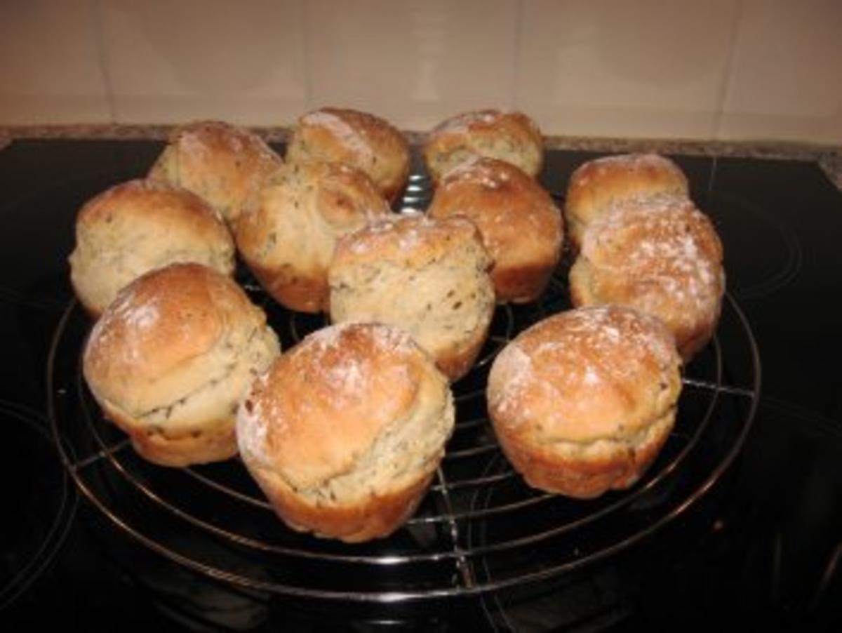Muffins-Brötchen mit Buttermilch und Leinsamen - Rezept - Bild Nr. 2