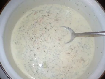 Rezept: Lachscremsuppe mit Dill Bild Nr. 4 Lachscremsuppe mit Dill - Rezept - Bild Nr. 4