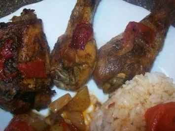 Aus dem Backofen - Hähnchen - Fleischpfanne - Rezept - Bild Nr. 8