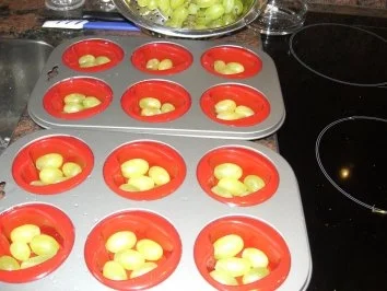 Rezept: Dessert: SCHOKOPUDDING an Weintrauben Bild Nr. 3 Dessert: SCHOKOPUDDING an Weintrauben - Rezept - Bild Nr. 3