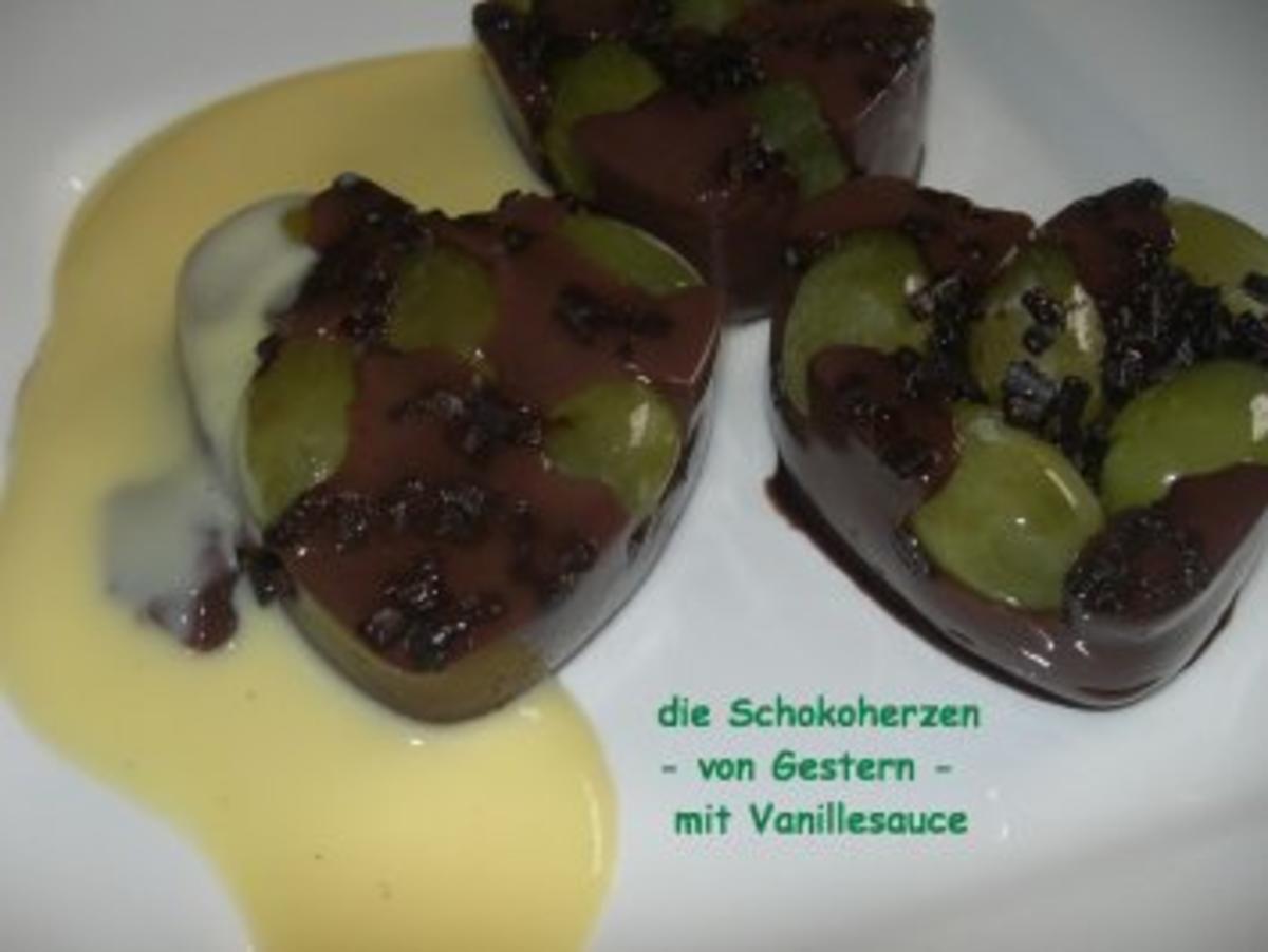 Dessert:  SCHOKOPUDDING an Weintrauben - Rezept - Bild Nr. 8