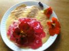 "Götterspeise" mit Vaniliesoße - Rezept