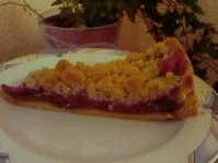 Pflaumen,- oder Kirschkuchen mit Streuseln - Rezept