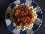 Paprika-/ Tomatengulasch - Rezept