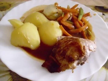 Hähnchen mit Gemüse gefüllt - Rezept