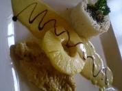 Pute mit Ananas sagt ja zu Basmatireis an Currysahne - Rezept