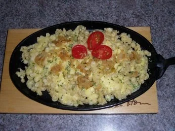 Allgäuer Käs´spätzle mit Röstzwiebeln - Rezept