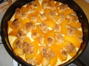 Pfirsisch - Quarkkuchen - Rezept