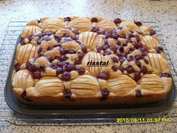 Kirsch-Apfelkuchen  - einer wollte  Kirsch - der andere Apfelkuchen - - Rezept - Bild Nr. 5