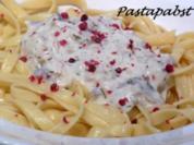 Tagliatelle mit geräucherter Makrele - Rezept