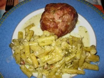 Rezept: Gelbe Dillfisolen mit Saumaisen Bild Nr. 2 Gelbe Dillfisolen mit Saumaisen - Rezept - Bild Nr. 2