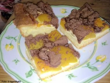 Schoko-Streuselkuchen mit Aprikosen - Rezept - Bild Nr. 3