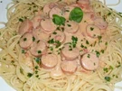 Würstchengulasch mit Spaghetti - Rezept