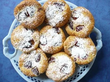 Rezept: Zwetschgen - Marzipan - Muffins Zwetschgen - Marzipan - Muffins - Rezept