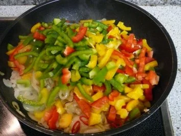 scharfes Paprika-Zwiebelschnitzel - Rezept - Bild Nr. 5