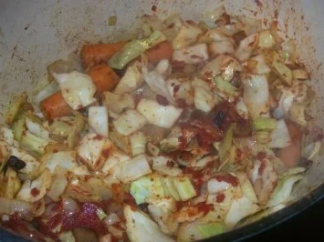 Schweinebraten auf Schmorkohl - Rezept - Bild Nr. 3