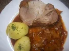 Schweinebraten auf Schmorkohl - Rezept