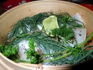 Gedämpftes Hechtfilet mit Gewürztraminer-Senf-Sauce - Rezept - Bild Nr. 5