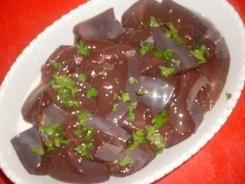 Rezept: Leber-Pilz-Pfanne mit Staudensellerie..... Bild Nr. 6 Leber-Pilz-Pfanne mit Staudensellerie..... - Rezept - Bild Nr. 6