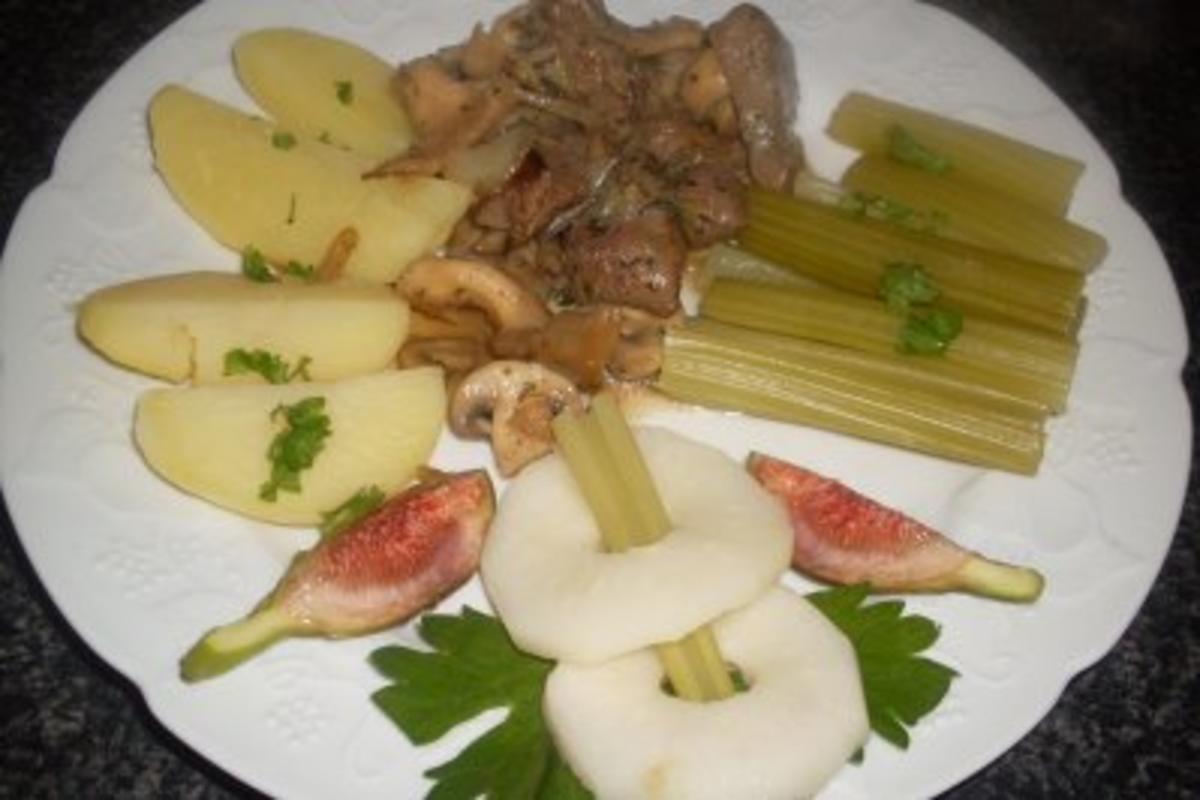 Leber-Pilz-Pfanne mit Staudensellerie..... - Rezept - Bild Nr. 9